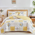 Joyreap Patchwork Quilt Set California King - Reversible Floral