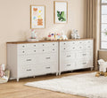 2-in-1 Kids Dresser for Nursery with 16 Drawers - Modular Storage