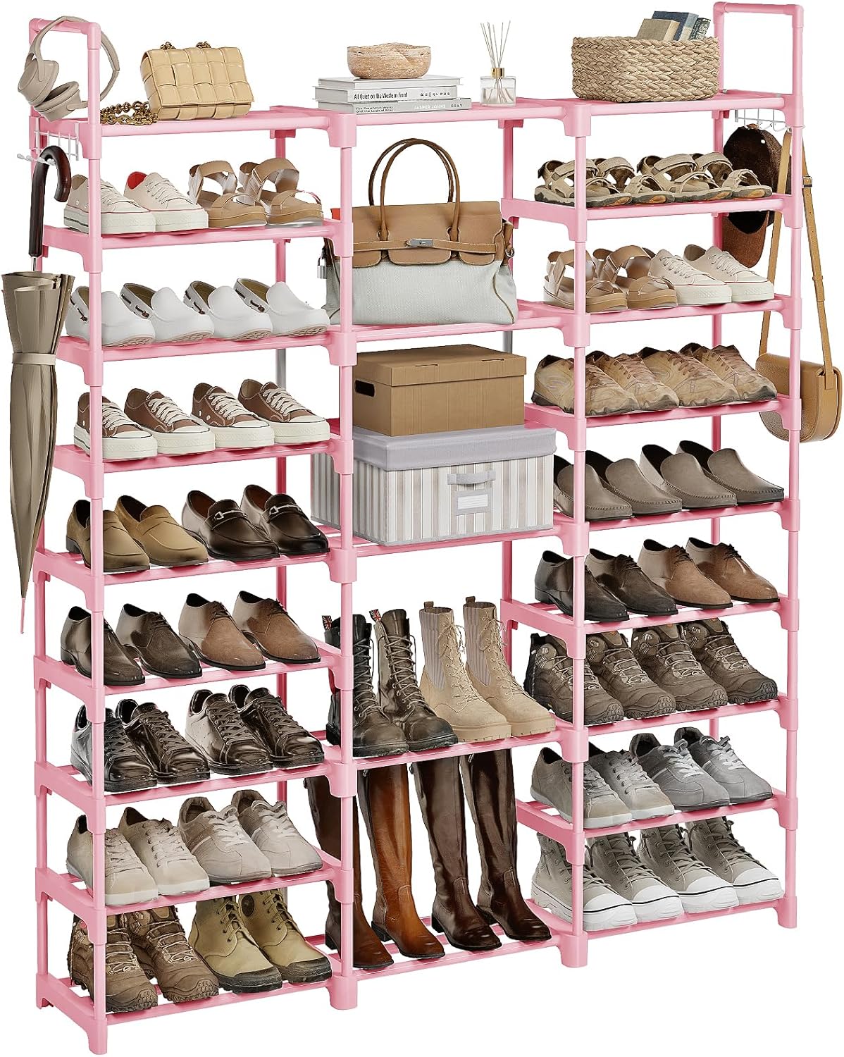 WOWLIVE 9 Tiers Shoe Rack for 50-55 Pairs of Shoes Storage