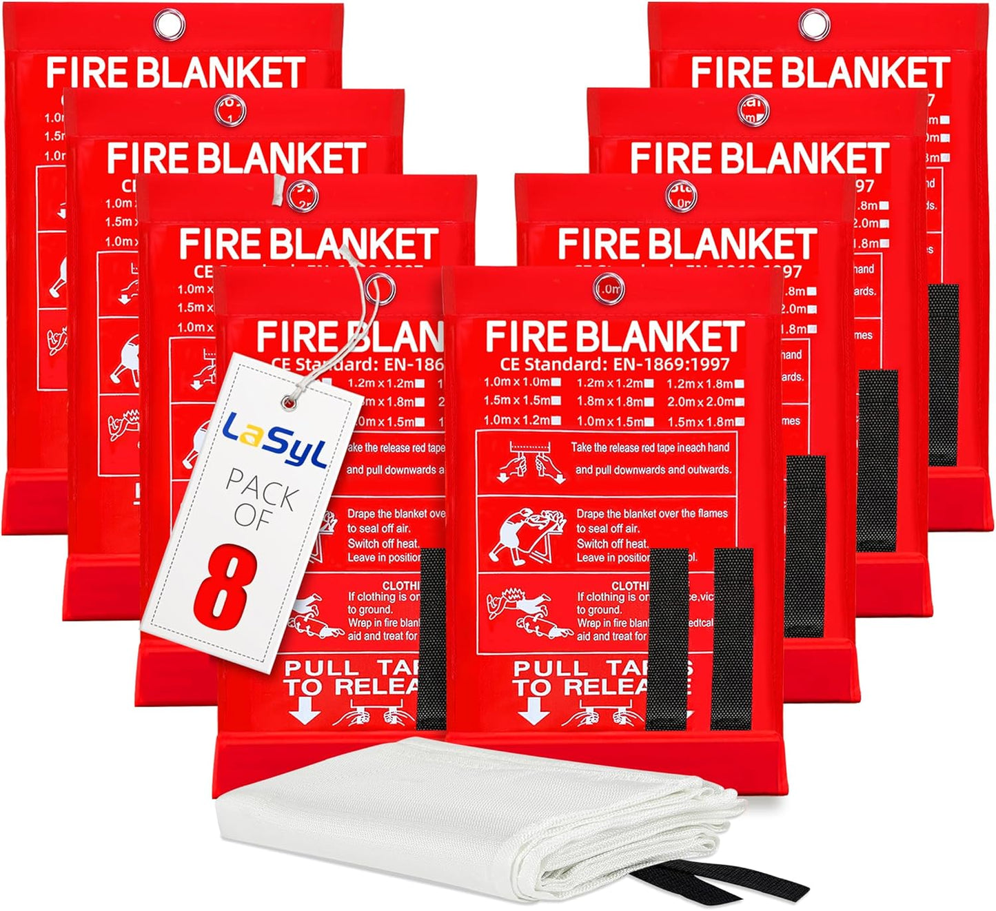 LaSyL Fire Blanket Emergency for Home Safety and Camping