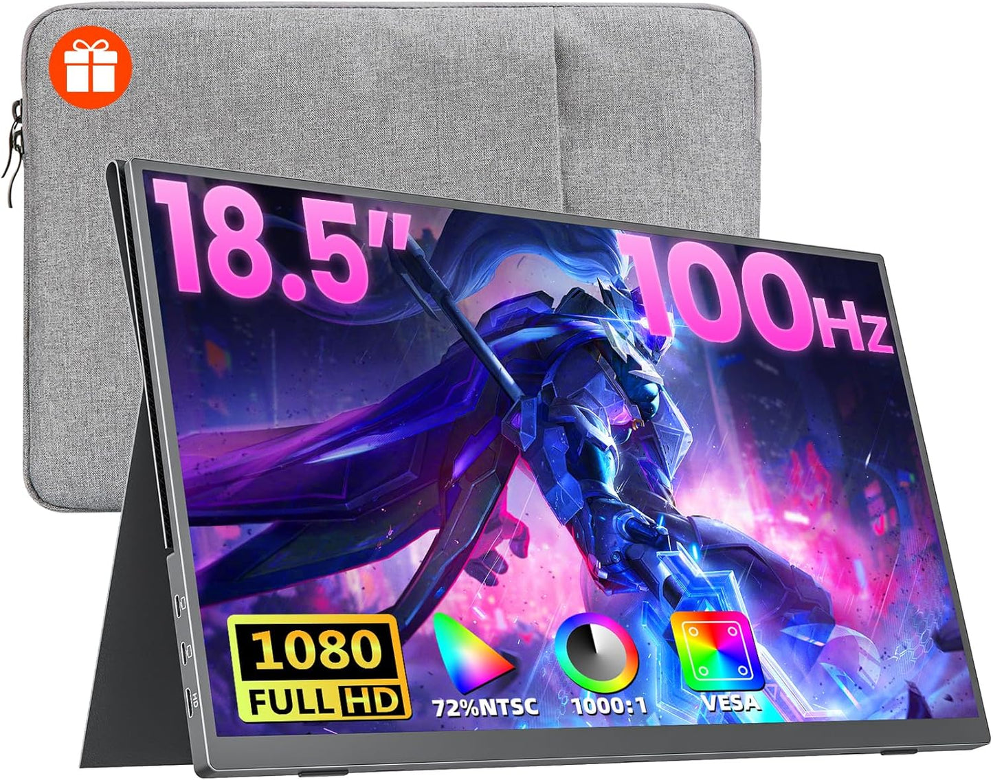 18.5 FHD Portable Gaming Monitor - VESA Compatible