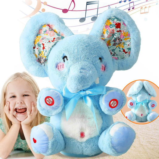 Singing Peek-A-Boo Elephant Toy - Interactive Fun!