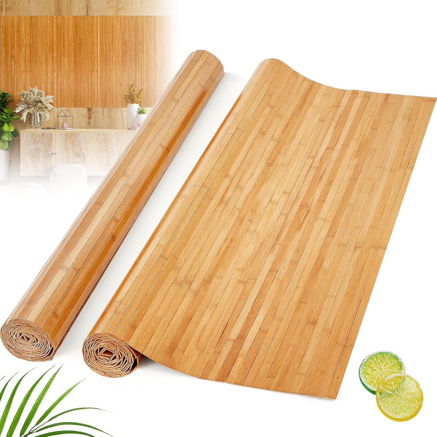Juexica Natural Bamboo Wall Panels for Elegant Interior Decor