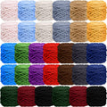 Chunky Chenille Yarn 32 Skeins 1470 Yards - Bulky Soft Velvet
