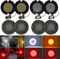 3 1/4 in LED Turn Signals 1156 1157 Socket for Harley - Bright Upgrade