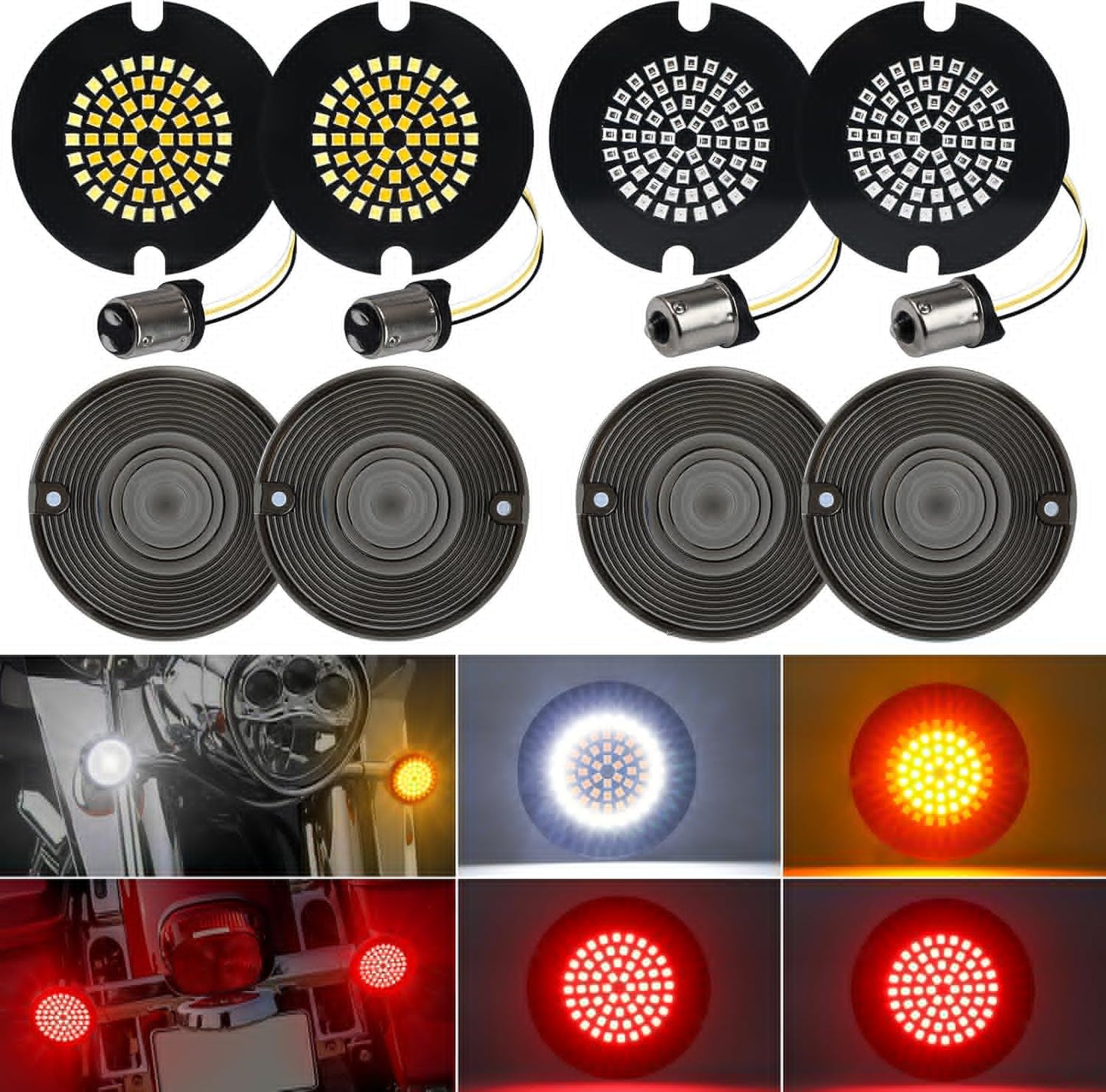Updated 3 1/4 Inch LED Turn Signals for Harley Davidson Models