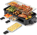 Pukomc Electric Indoor Grill 2-in-1 - Compact Smokeless Table Grill