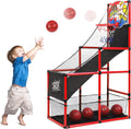 Arcade Basketball Game Set Adjustable Hoop for Kids - Indoor/Outdoor
