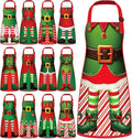 Geyoga 12 Pcs Waterproof Seasonal Aprons - Festive Multicolor Set