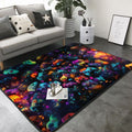 Abstract Gamepad Kids Rug 4x6 ft Play Carpet - Ultra Soft Washable