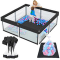 Foldable Baby Playpen with Mat for Safe Indoor Outdoor Fun