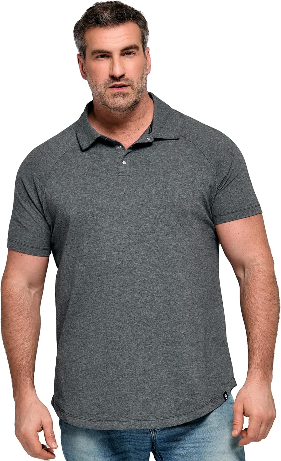 STRONGSIZE Big & Tall Polo Shirt for Men with Snap Buttons