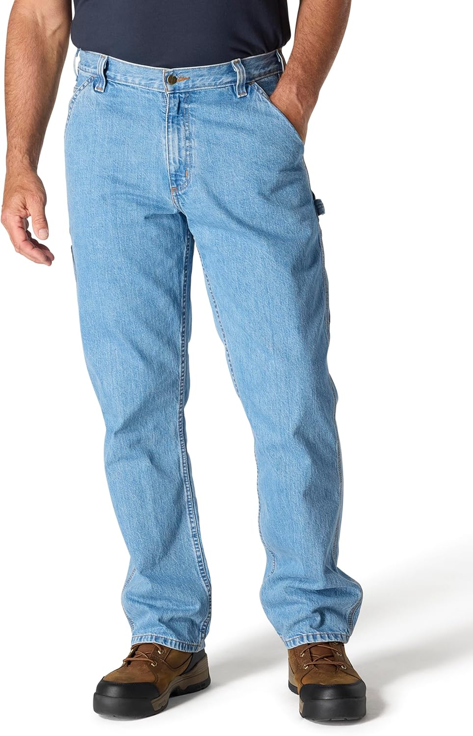 Carhartt Mens Loose Straight Denim Dungaree for Comfort and Durability