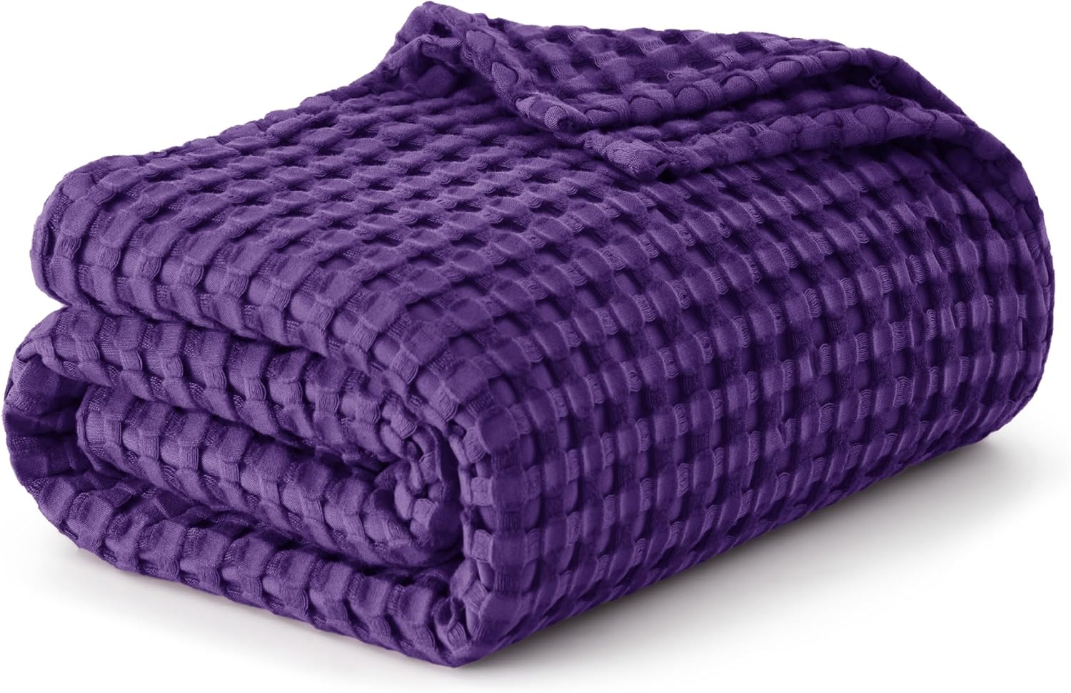 Bedsure Cooling Cotton Waffle King Size Blanket for Hot Sleepers