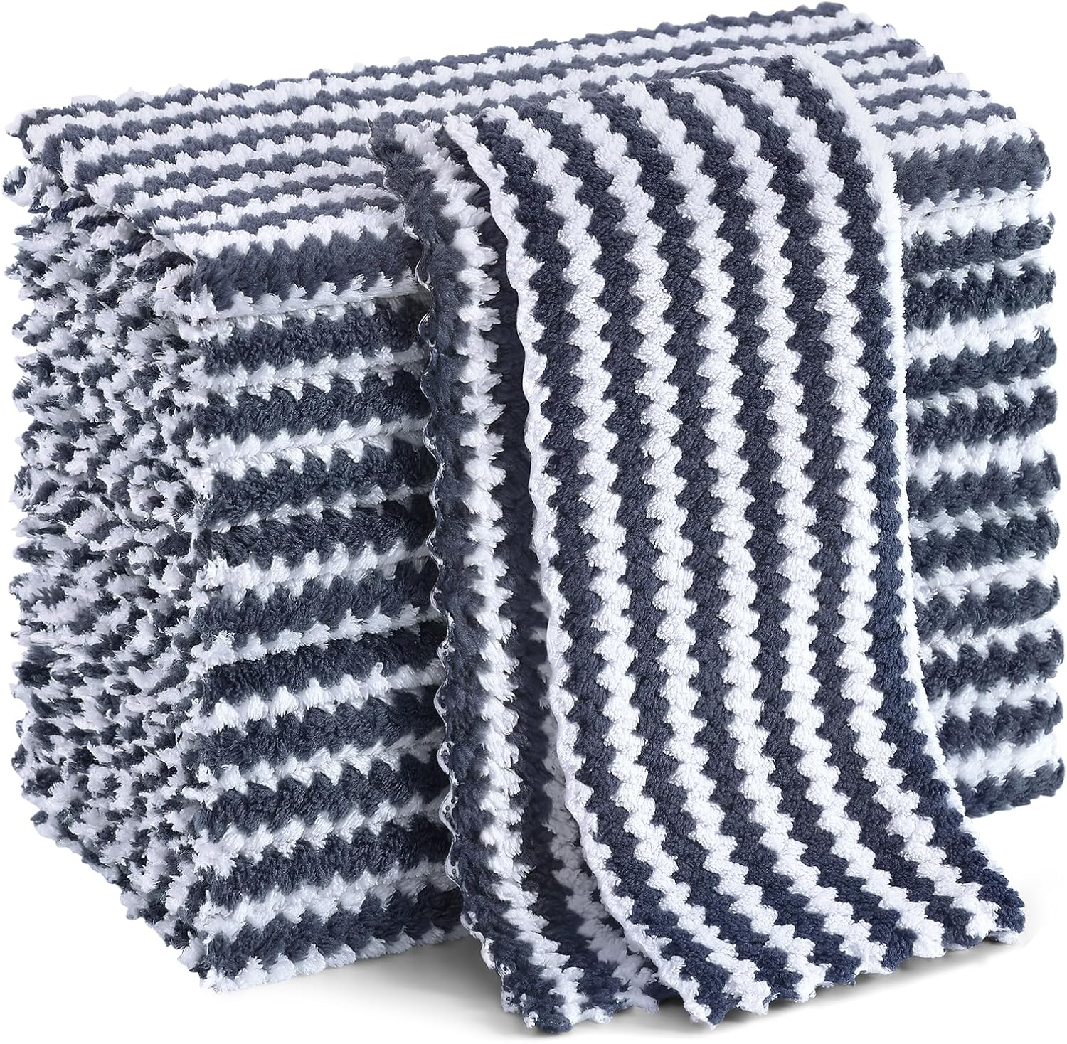 Ultra Soft Microfiber Dish Cloths - 12 Pack