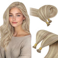 I Tip Hair Extensions Ash Blonde for Instant Length and Volume