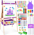 Joyooss Art Easel for Kids Adjustable Wooden Easel - Grows with Child