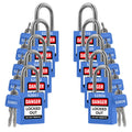TRADESAFE Lockout Tagout Locks Set - 10 Blue LOTO Locks for Safety