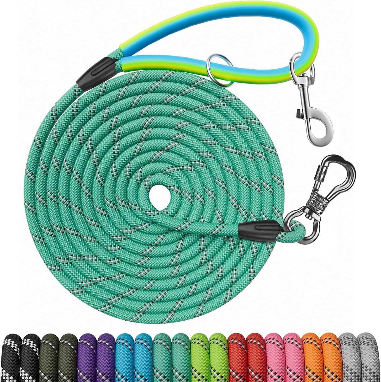 Long Dog Leash for Training 100FT with Reflective Design