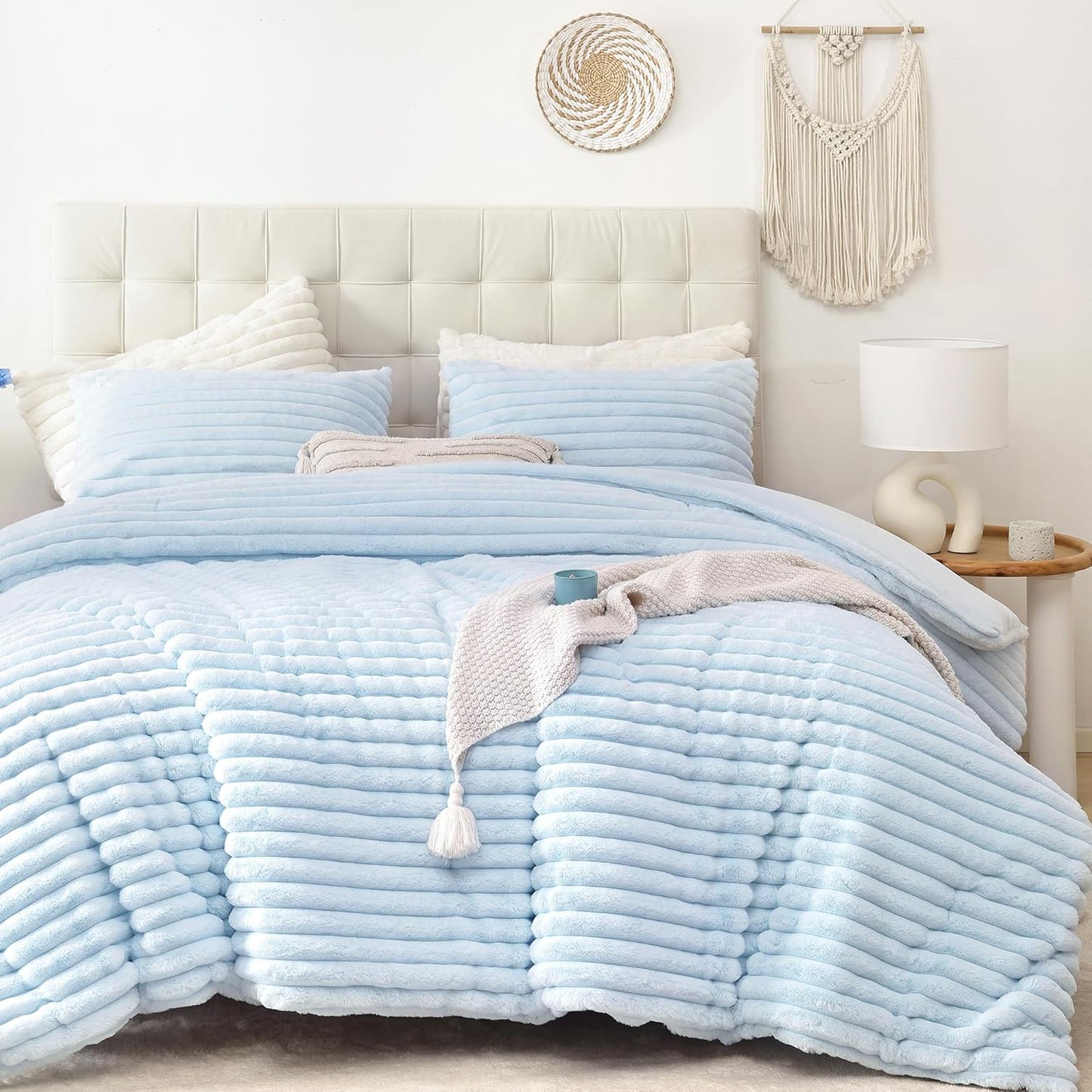 Smoofy Fluffy King Size Comforter Set for Cozy All Season Use