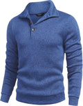 COOFANDY Men's Casual Slim Fit Pullover Sweater Knitted Thermal colder