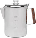 COLETTI Bozeman Percolator Coffee Pot 12 cup - No Aluminum or Plastic