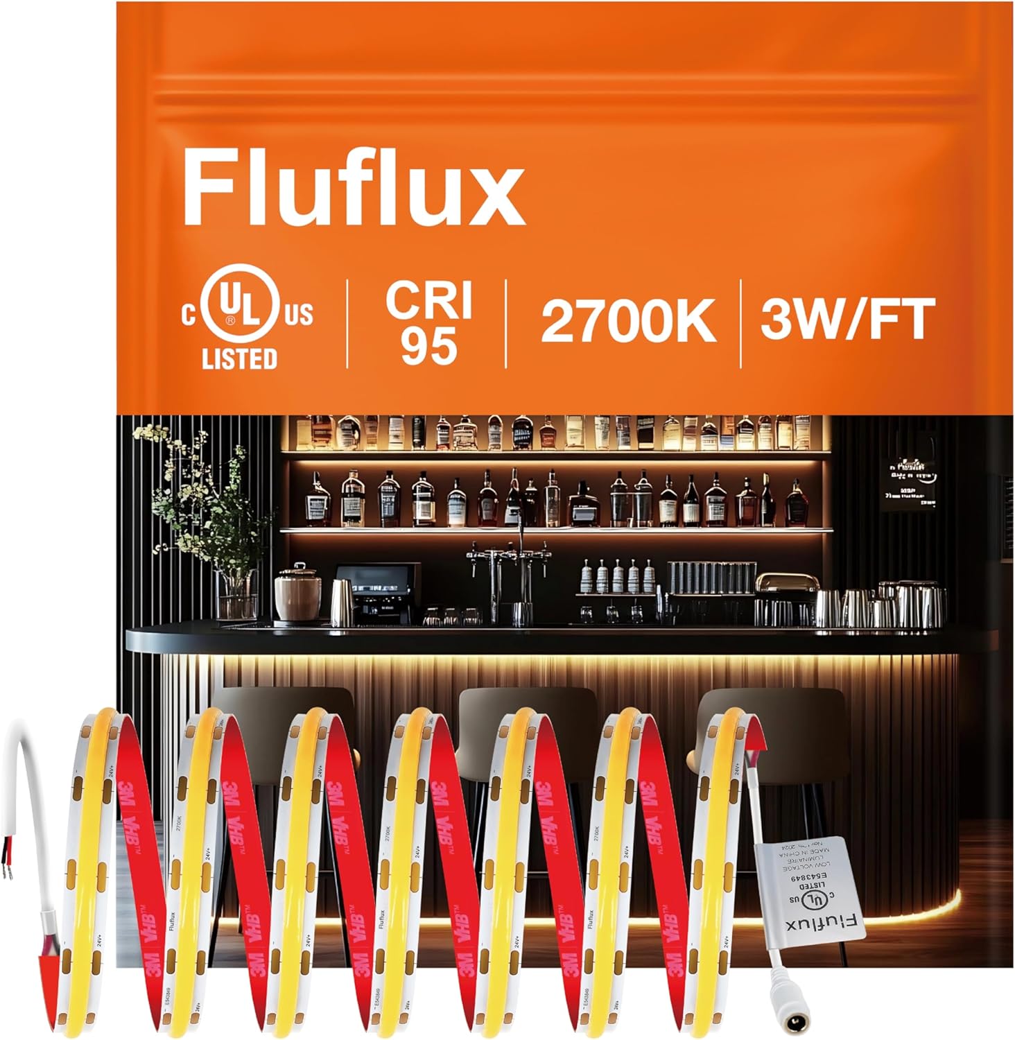 2700K COB LED Strip Lights for Premium Flexible Lighting