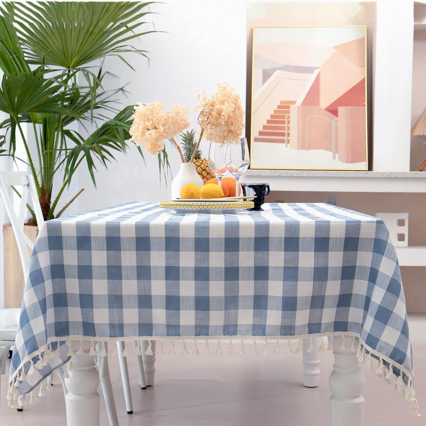 Buffalo Plaid Rectangular Tablecloth for Farmhouse Decor