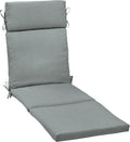 21 in x 72 in Stone Grey Chaise Cushion - Weather-Proof Comfort