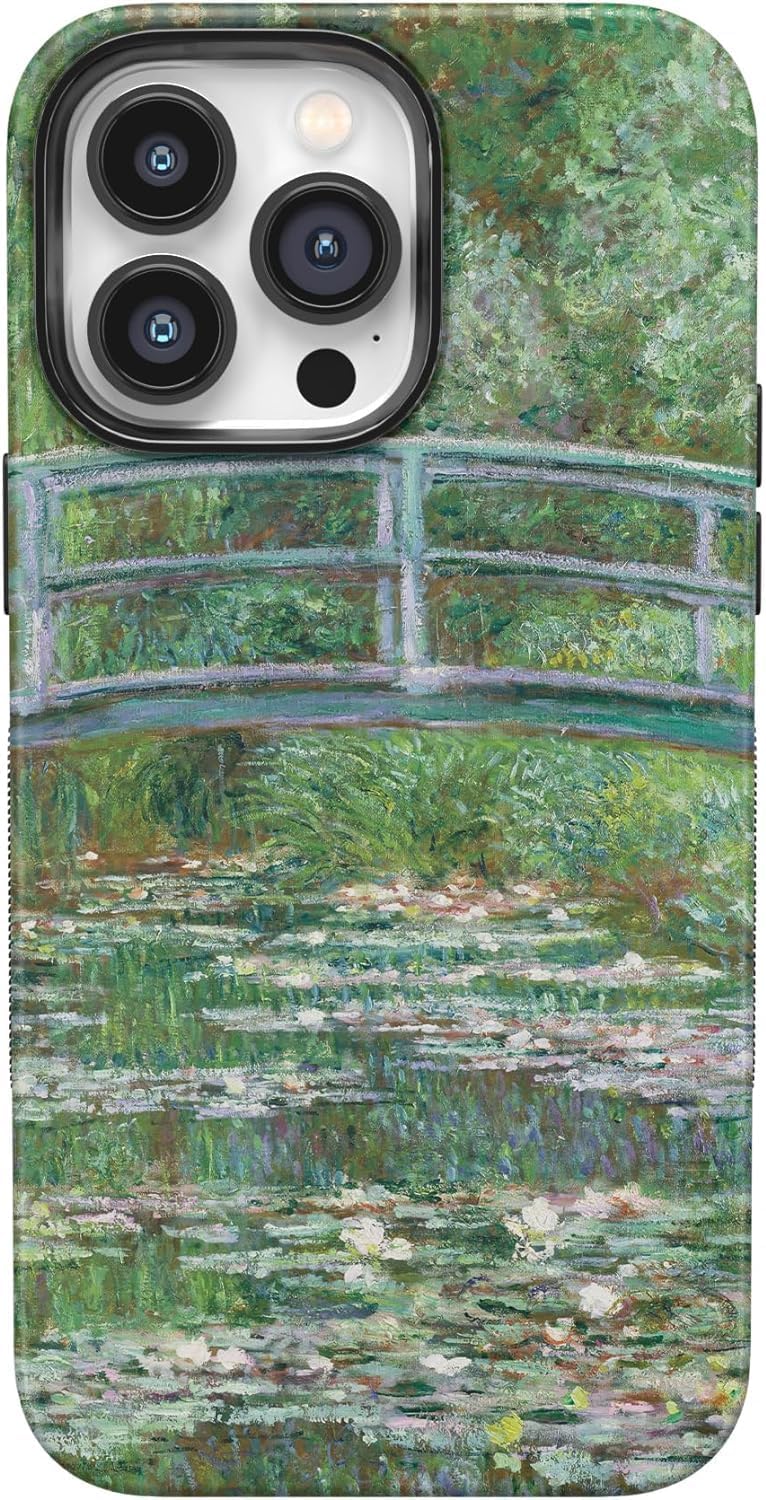 Casely iPhone 14 Pro Case - Monets Bridge Design for Protection