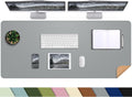 Leather Desk Protector 47in x 23.7in Large Reversible Desk Pad