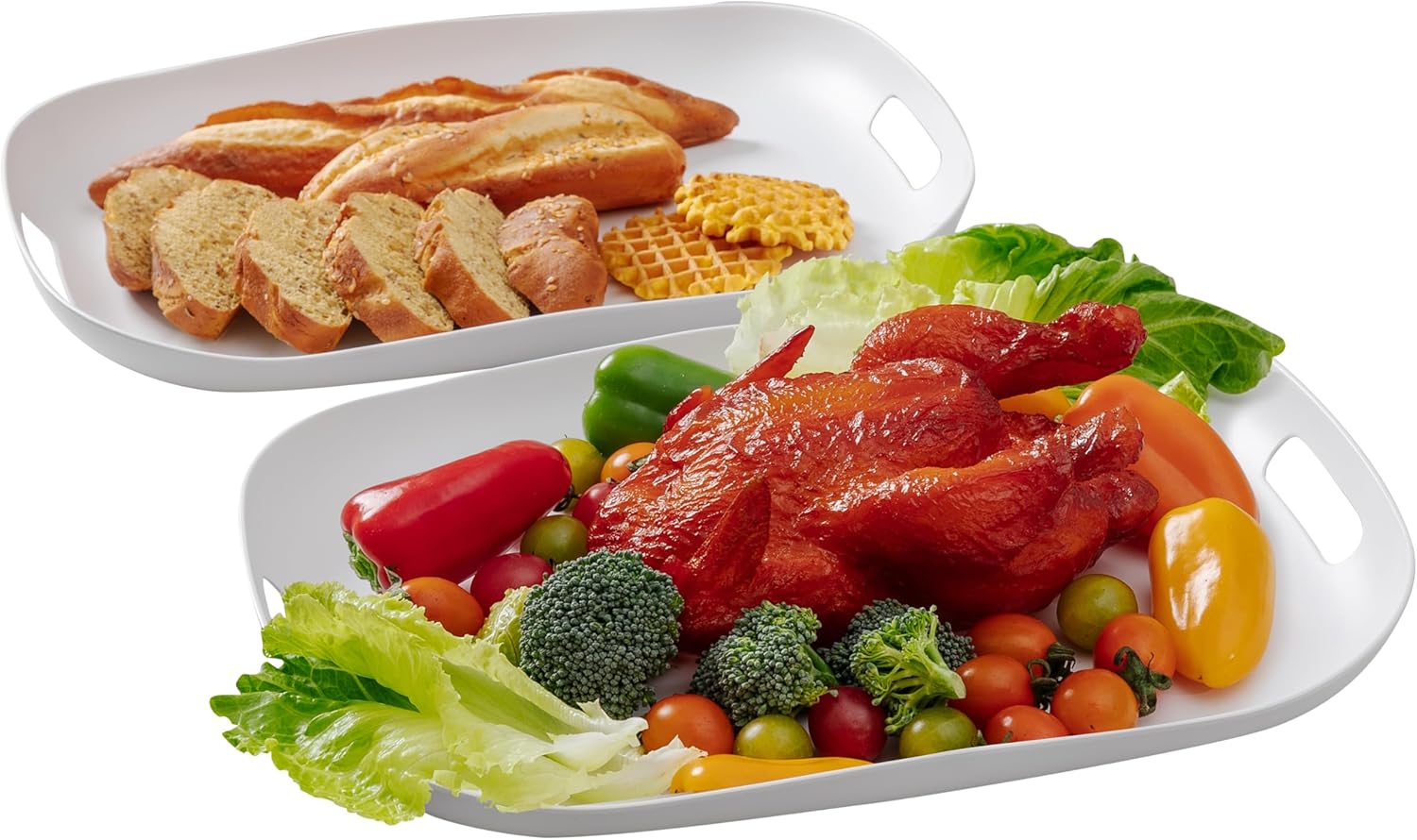 Extra Large Serving Platter Set of 2 for Effortless Entertaining