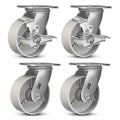 5in Heavy Duty Industrial Casters Set of 4 for Tough Use