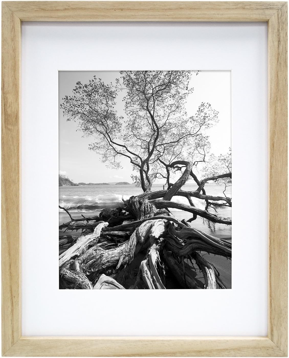 MCS Gallery Wooden Picture Frame for Canvas and Photos, Natural