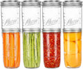 24 oz Wide Mouth Mason Jars 8-Pack - Airtight Canning Jars