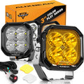 Auxbeam Color Play 3in 100W Spot LED Pods - Dual Color Fog & DRL
