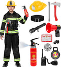 Spooktacular Creations Halloween 14PCS Firefighter Costume for Kids