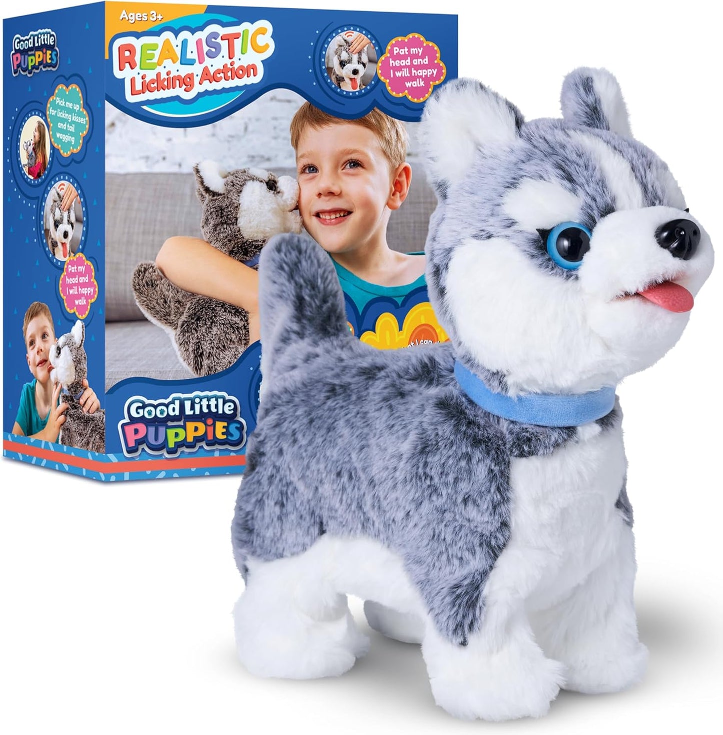 Husky Interactive Plush Pet - Happy Robot Dog Toy