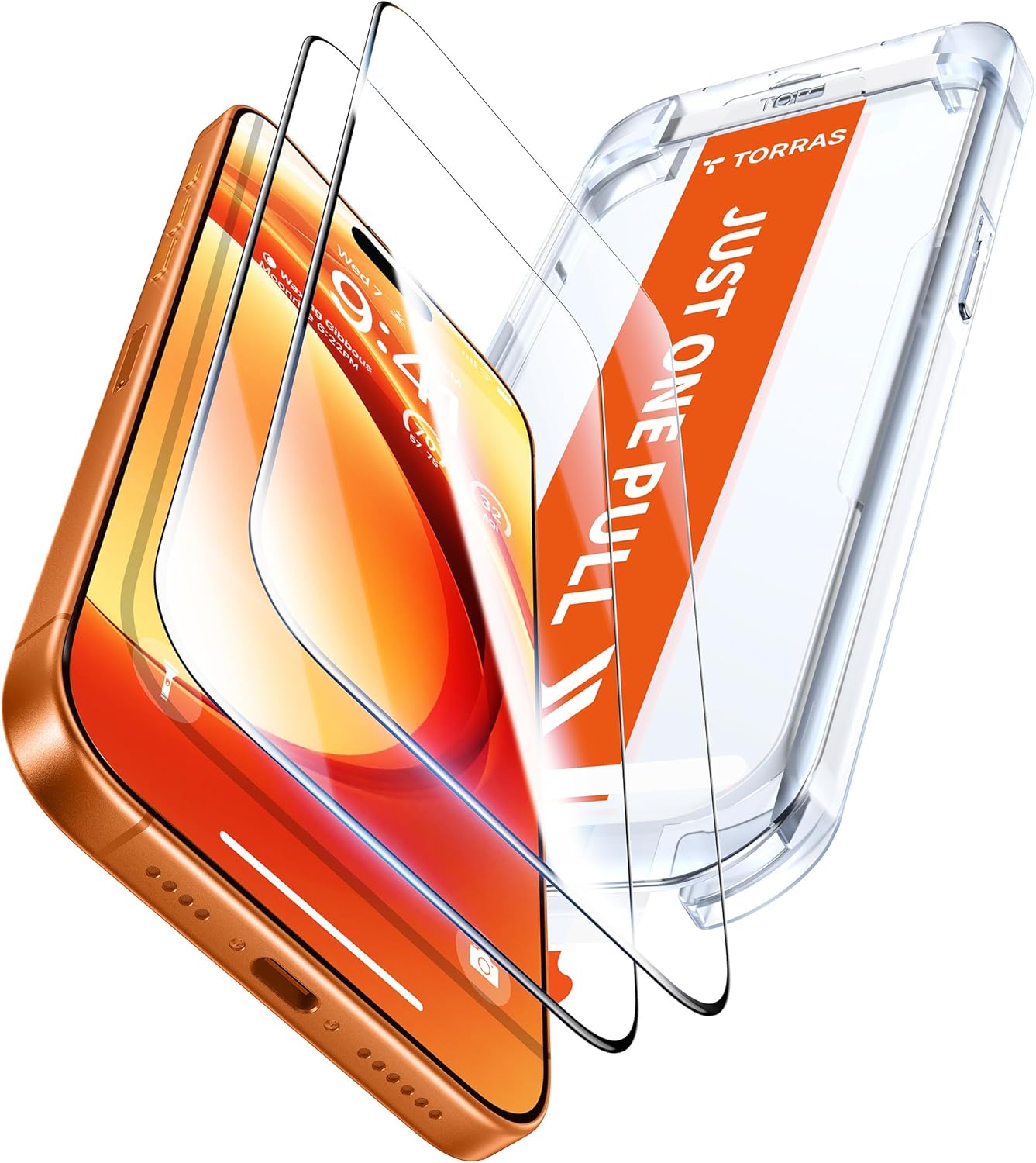Military-Grade iPhone 17 Pro Screen Protector, 9H+ Shatterproof