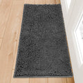 Chenille Absorbent Front Door Mat for Muddy Paws and Dirt