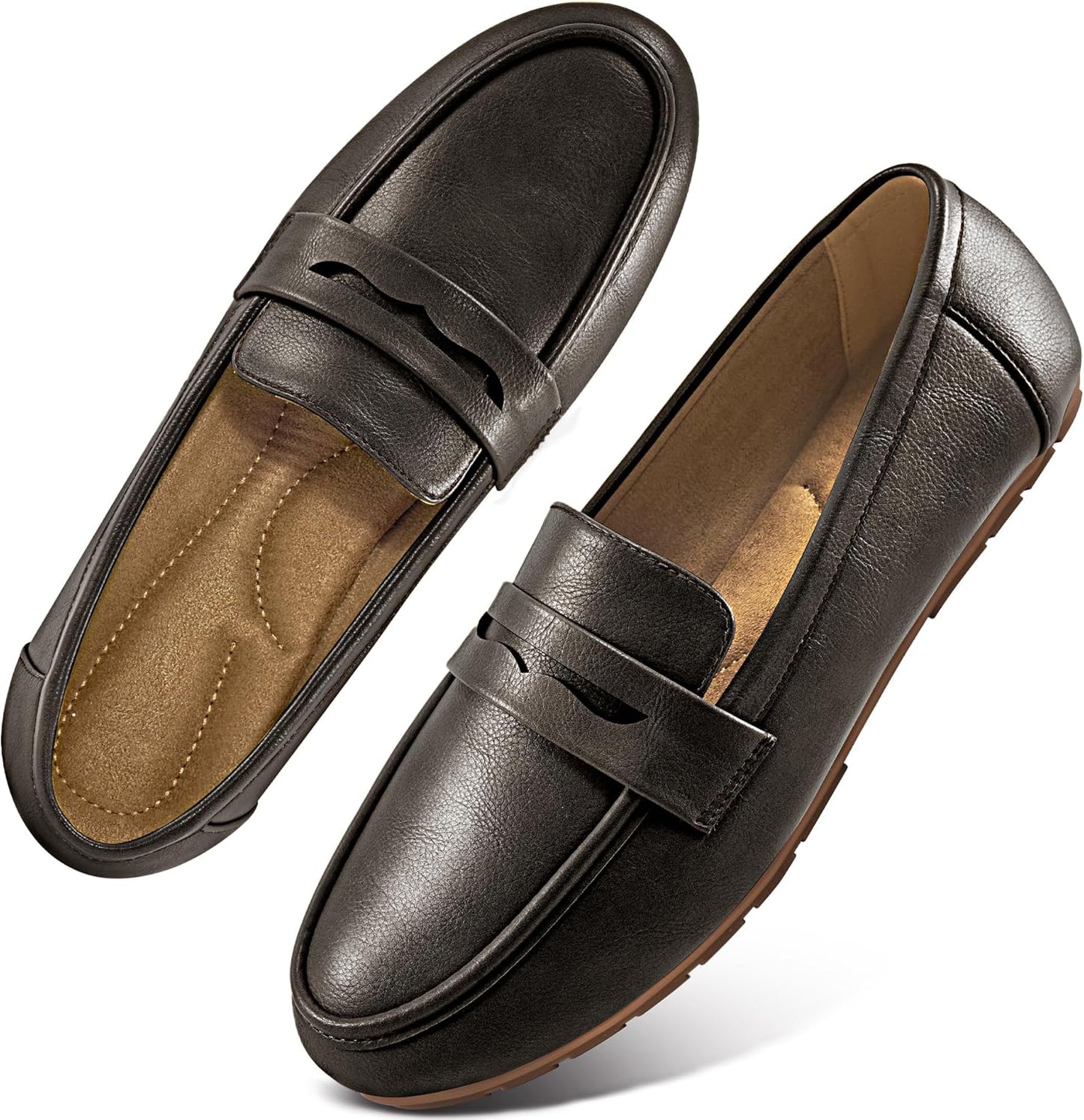 Ecetana Women Loafers Comfortable Slip on Moccasins for All Occasions