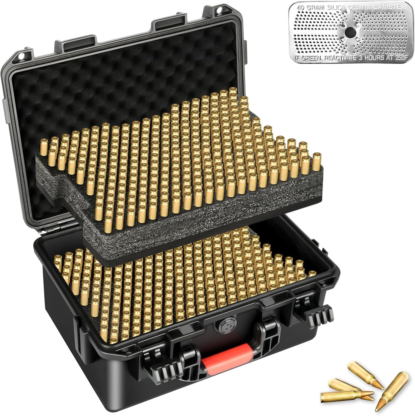 5.56mm Ammo Case Storage Box: Waterproof Tactical Organizer