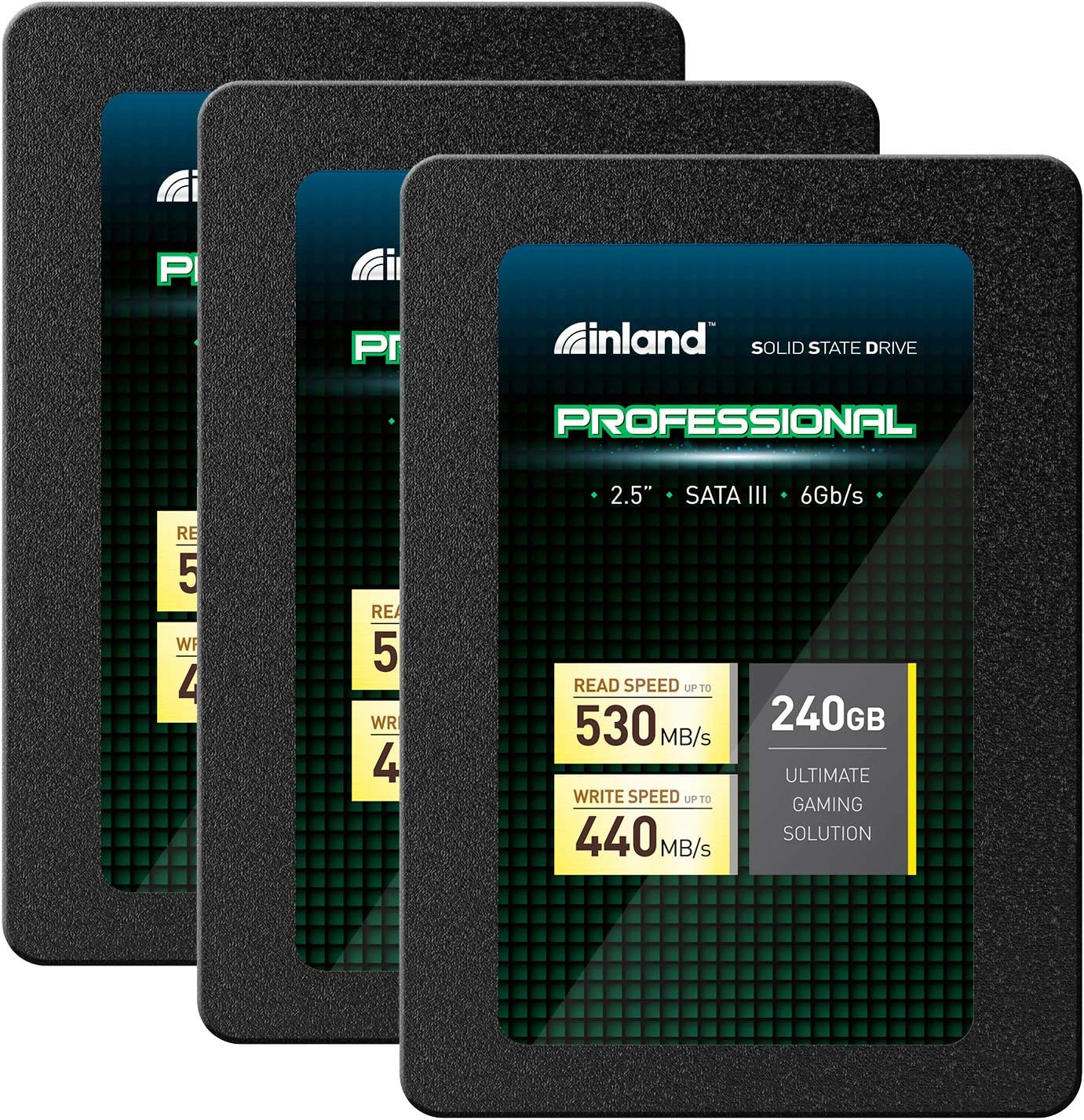 INLAND Professional 3 Pack 240GB SSD for Fast Performance