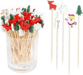 Festive 200pcs Christmas Toothpick Set