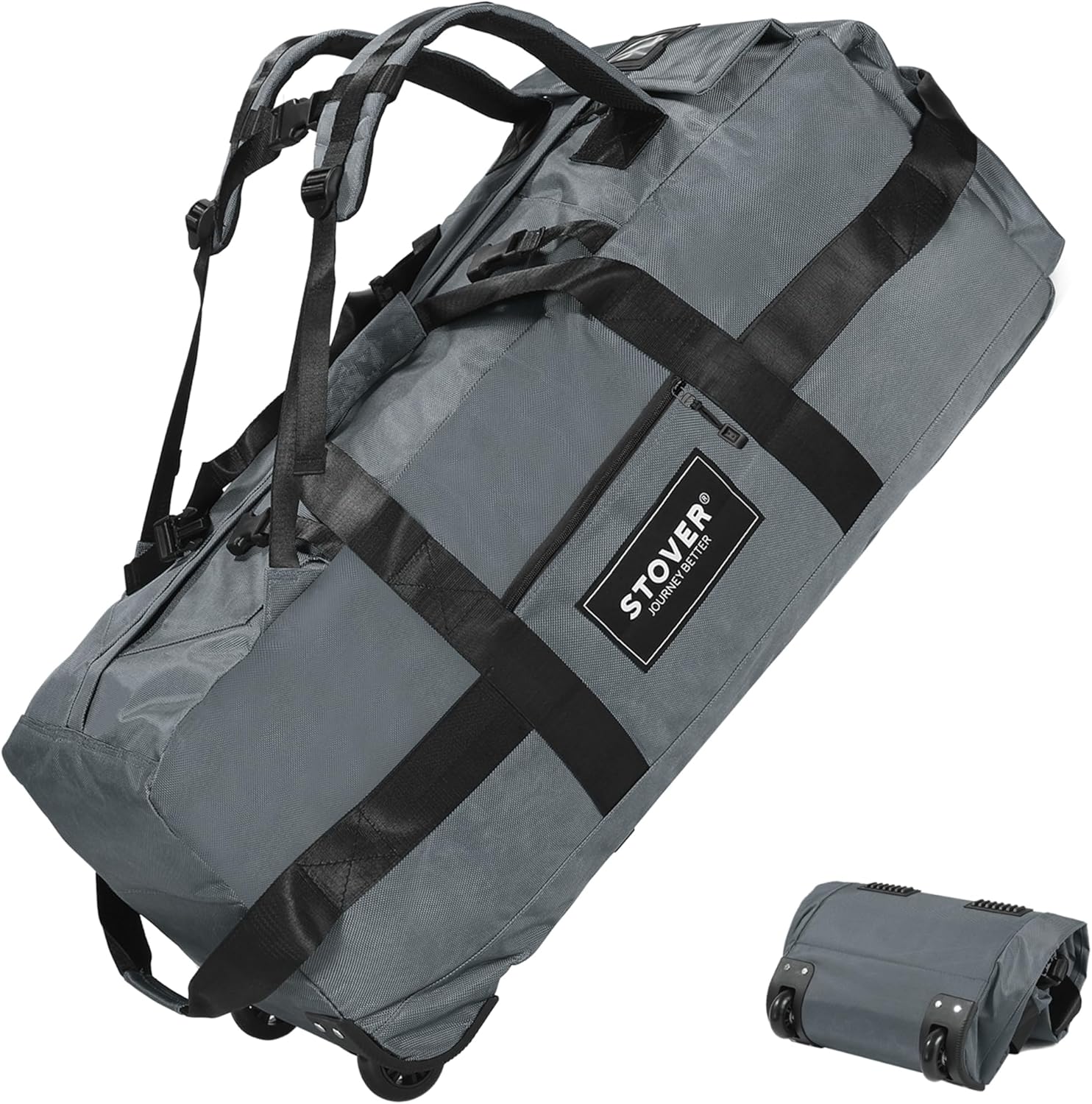 STOVER 80L Rolling Duffel Bag - Extra Large 31 Inch Travel Bag