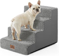 Dog Stairs for Small Dogs, 4 Tier Wider Pet Steps for Comfort