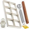 MUMSUNG Ravioli Maker Set - Easy Homemade 1.85 Squares, Empanadas, and More