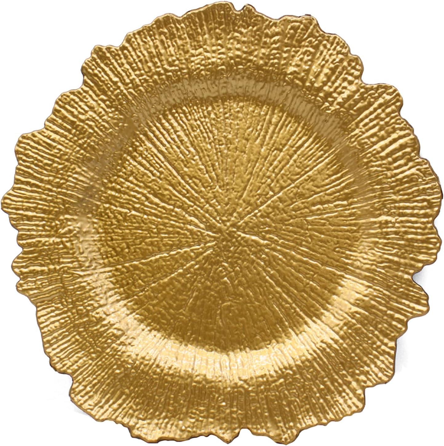 Set of 6 Gold Charger Plates - Elevate Your Dining Experience!