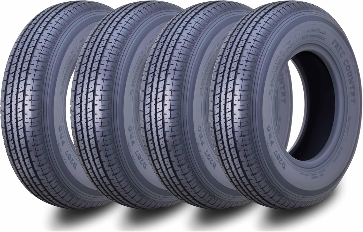 Premium Trailer Tires ST185/80R13 with Scuff Guard for Safety