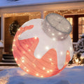 BRIGHTDECK Outdoor Christmas Ornaments Lighted Pop-Up Holiday Balls